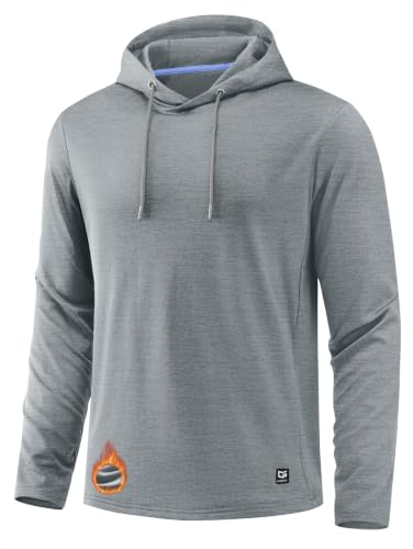 G Gradual Men's Golf Hoodies Fleece 2 Pockets Athletic Stretchy Hooded Sweatshirt