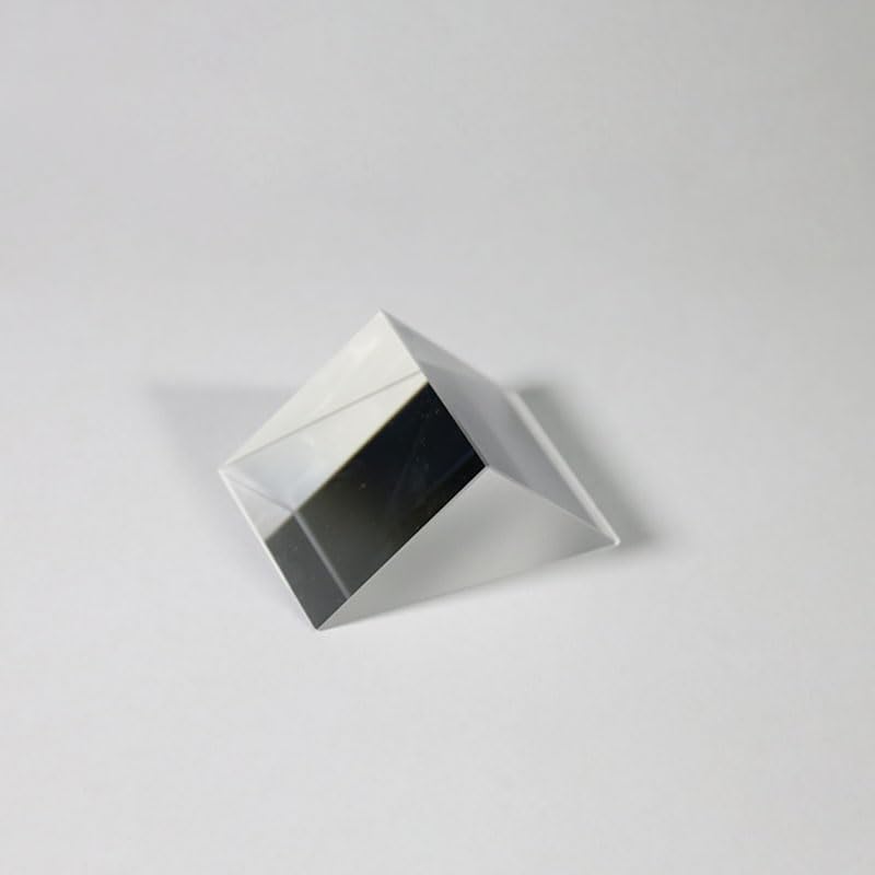 Generic Xuanthang 14X14X14mm Right Angle Isosceles Prism 90 Degree Total Reflection Prism Physical Experiment Ray Refraction Optical Glass