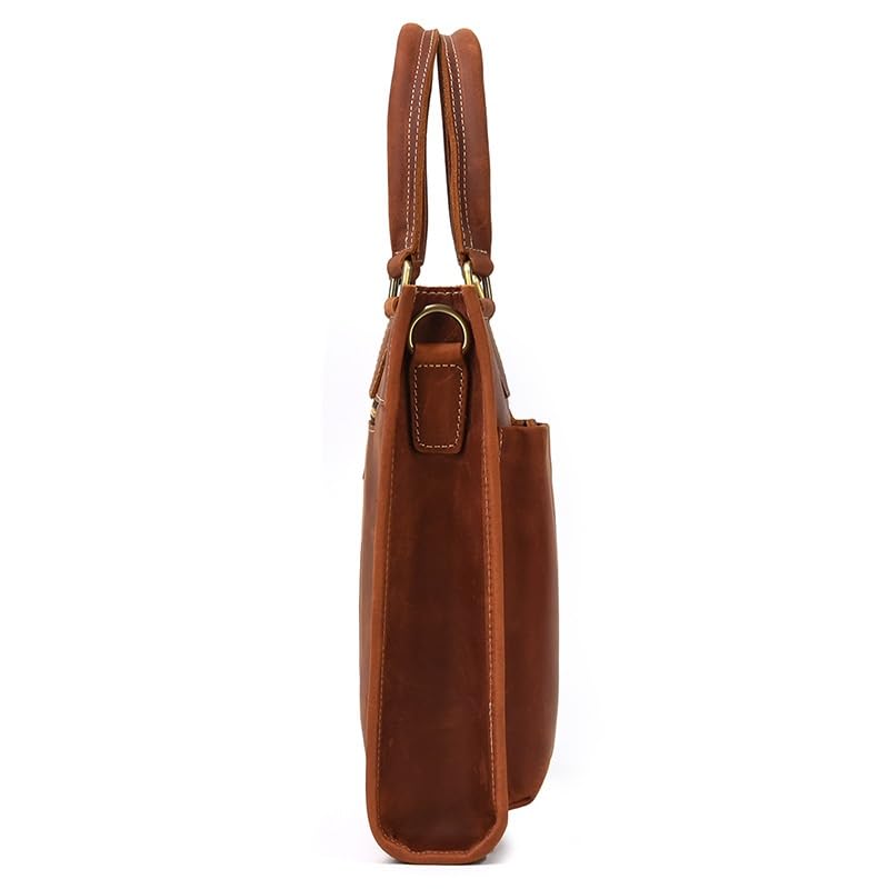Sac d'ordinateur 14 pouces en cuir orange pour protéger votre PC
