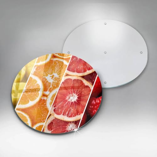 Planche à découper induction anti-rayures 30cm Wallfluent protection plaque cuisson fruit coloré