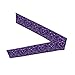 OXJOIIS Boys Girls Sports Sweat Band, Multipurpose Long Head Ribbon for Sports Workout Spa, Fashion Purple Cheetah Leopard Print Headdress Hand Decor
