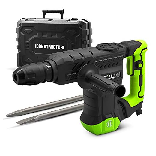 Marteau piqueur 1300W - 18 J - 3900 coups/minute - Constructor