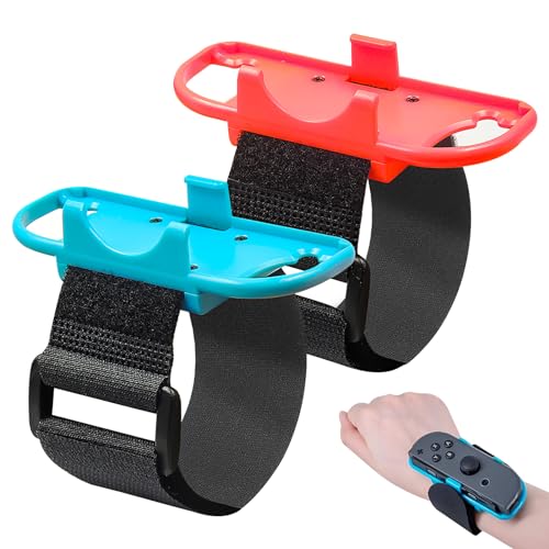 Bracelet Réglable pour Just Dance et Zumba Burn It Up,Brassard Compatible avec Switch Joy-Cons,2 Paquets pour Adultes et Enfants