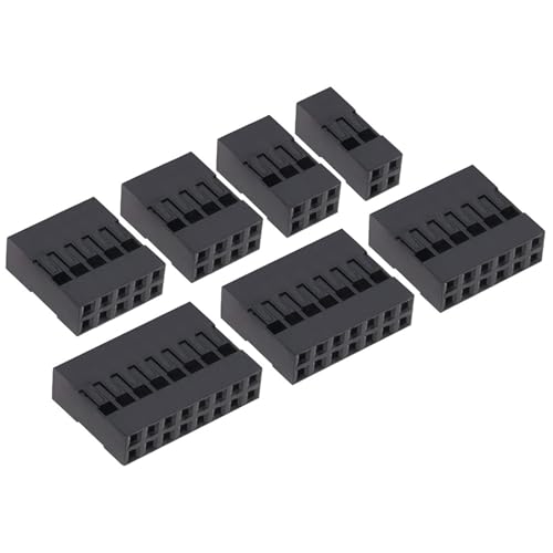 Carcasa de plástico de 2,54 mm y 2x6Pin para reparar malas conexiones de cables sueltos