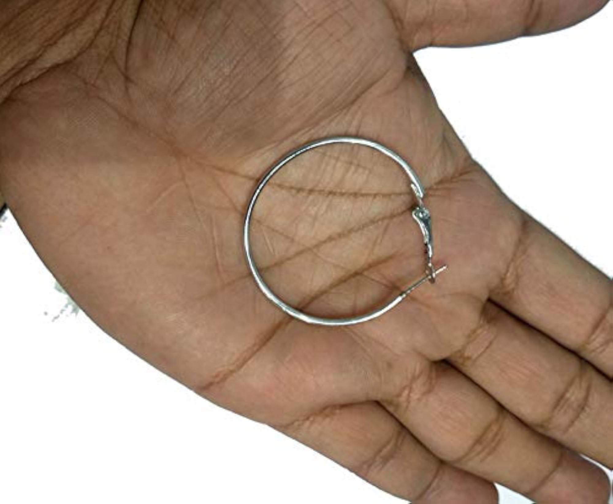 Women's Stylish Turquoise Coin Bead Hoop Earrings
