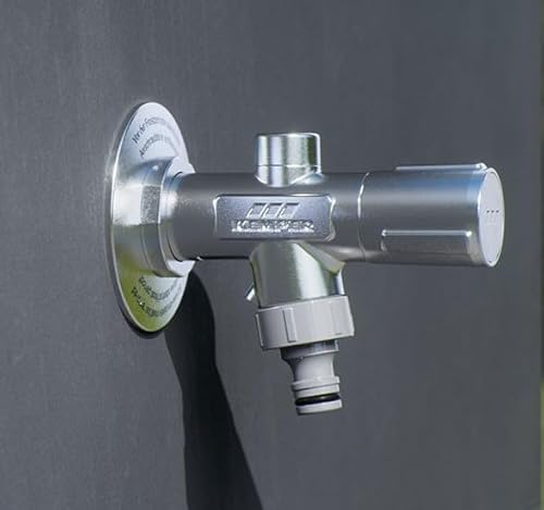 Ritzer by Kemper FROSTI PLUS Frostsichere Aussenarmatur Bausatzausführung, Vor Frost geschützter Außenwasserhahn, Mit Rohrbelüfter und Rückflussverhinderer (DN15 mit Griff)
