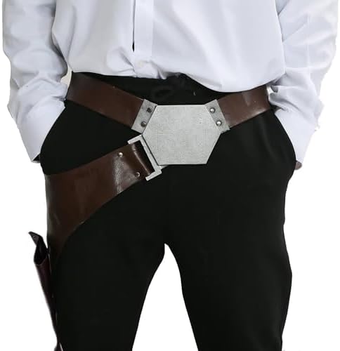 Xcoser Adult Han Solo Belt Cosplay Costume PU Holster Belt Props Adjustable