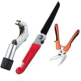 パイプカッター ＆ 女性もラクラク 多目的廃棄物のこぎり & 万能ハサミ セット (C606-C-SET)