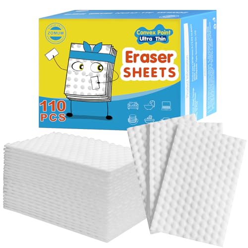 110 PCS Upgrade Convex Point Magic Sponge Eraser Sheets,Disposable Portable Magic Cleaning Eraser Thin Wipes for Kitchenware Bathroom Shoe Sink Car Interiors Hard-to-Reach Places