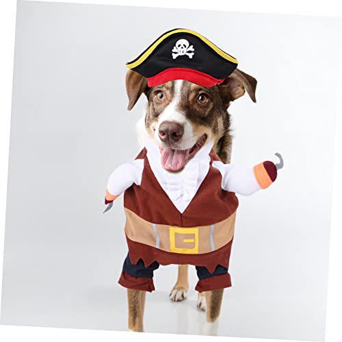 Disfraz Pirata para Perro Halloween Talla S Algodón miniatura 3