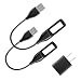 HalSign 2 Pack Charging Cables and Wall Charger Adapter for Fitbit Flex,Replacement USB Charger Cable and Wall Charger for Fitbit Flex Band Sport Wristband Fit Bit Flex (2Pack,20cm)