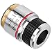 4X Achromatic Objectives Lens, 185 6.3 Inch Biological Microscope Achromatic Objectives Lens for Optical Instruments Conversion Objective Lens