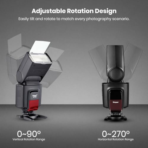 Image of Simpex 621RX Universal Electronic Flash Speedlite with In-Built Wireless Trigger | DSLR Camera Flash for Canon, Nikon, Pentax & Olympus | Standard Hot Shoe Mount | Adjustable Flash Output | High-Speed