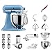 Produktbild KitchenAid Küchenmaschine Artisan, 5KSM175PS, Veggie Paket inkl. TOP Zubehör: Gemüseschneider inkl. Zusatztrommeln, Spiralschneider und Standardzubehör (Vintage Blue)