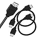 (2 Pack) Super Slim HDMI Cable TV Lead 1.4 High Speed Ethernet 3D Full HD 1080p - Support All HDMI Devices - Black - 30cm