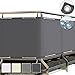 Produktbild Muchas Sichtschutzplane Balkon, Wind- und UV-Schutz, Windschutz Wasserdicht Blickdicht, für Gartenanlagen, Camping und Freizeit - Grau 0.8x4.5m