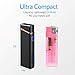 Electric Lighter, Windproof Lighter Flameless Plasma Beams USB Rechargeable Lighter w/Battery Display - for Fire/Cigarettes, Campings