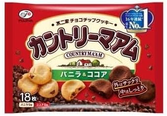 不二家 カントリーマアム（バニラ＆ココア） 18枚×4個