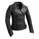 Whet Blu– QUEENS-Women’s Fashion Leather Jacket| Leather Jacket for Women. (Black, X-Large)