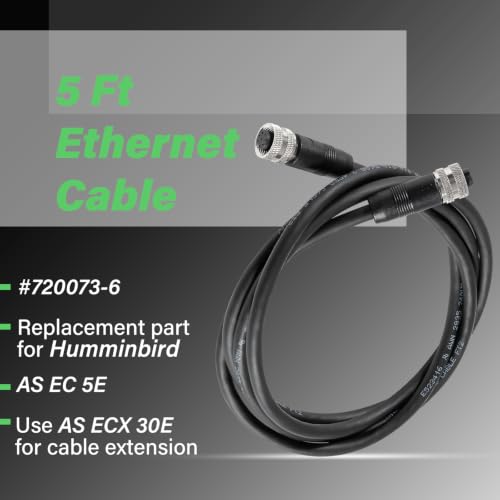 Cable Ethernet de 5 pies AS EC 5E negro miniatura 2