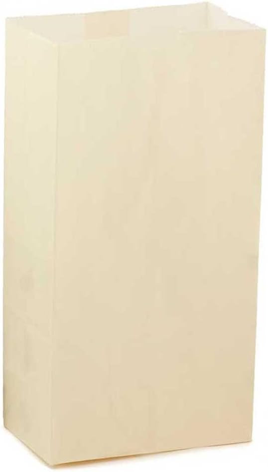 Hygloss Products Cream Paper Bags – For Party Favors, Arts, Crafts 4.5 x 8.5 x 2.5 Inch, 100 Pack