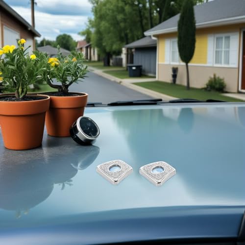 Calcomanías de diamantes de imitación y aleación para perno de puerta de automóvil 5