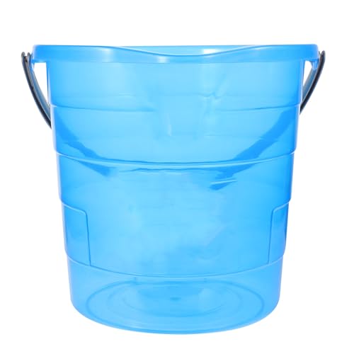 Cubo de plástico azul de 12l con asa resistente LALAFINA 2