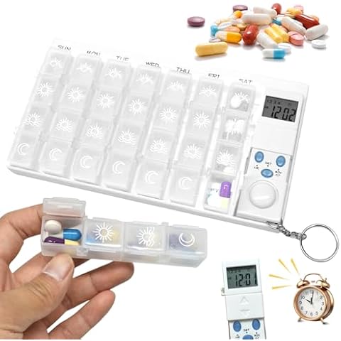 Pilulier Sporgo 7 jours avec alarme Cover