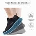 Imagen de FitVille Zapatillas Running Hombre Extra Anchas Sneakers Ligeros Deportivas Respirable Zapato Caminar para Interior Exterior Negro 42 EU Ancho
