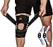 Hinged Knee Brace Support with Strap & Side Patella Stabilizers for Protection & Pain Relief for Arthritis, Meniscus Tear, ACL, MCL - Sports Compression Wrap for Running & Recovery - Men & Women (L)