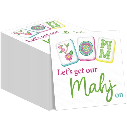 Gueevin 80 Pcs Mahjong Napkins Cocktail Party Supplies, Paper, Fresh
