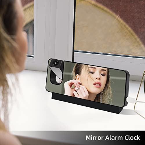 Gevaabu Projection Alarm Clock Digital Wall Clock, Digital Clocks For Bedrooms Alarm Clock For Heavy Sleepers Adults Kids With 180° Projector, Dimmer, Usb Charger, Projection Clock For Bedroom Ceiling #TOP3