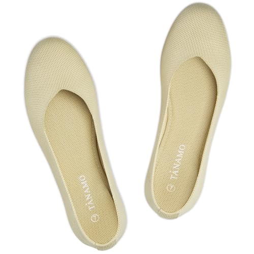 Image of Tanamo Ballet Flats for Women, Soft Knit, Work Travel Everyday Shoes