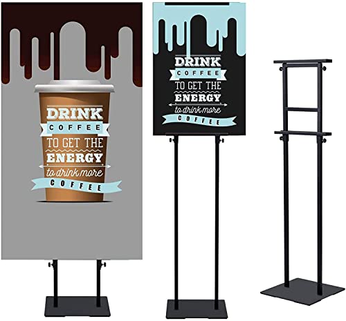 SCZS Heavy Duty Floor Poster Standing Display Poster Sign Holder
