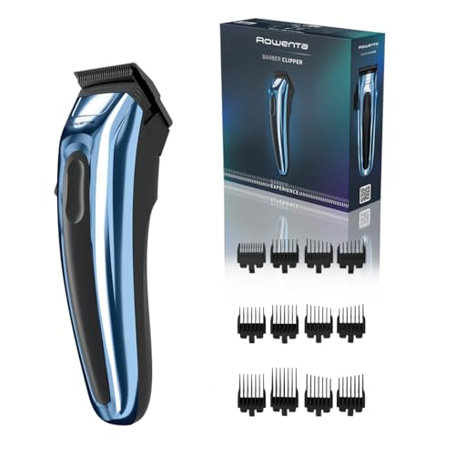 Rowenta Barber Experience, Tondeuse coupe homme, Lame XL, Revêtement DLC (carbone de type diamant), Auto-affûtage, TN1551E0