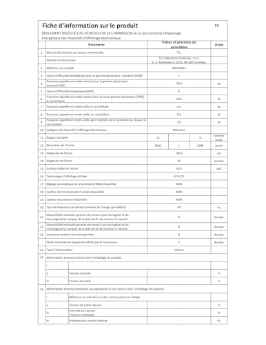 TCL 40 Pouces Full HD Smart QLED Direct LED SF560 avec Fire TV et vocale Alexa