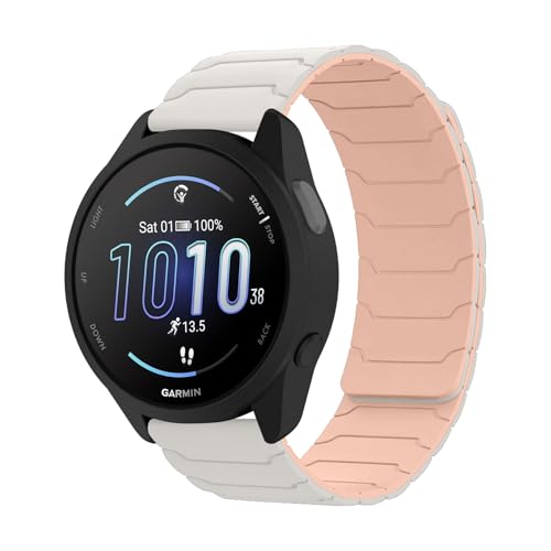 [Hinnwer] 20mm �o���h Garmin Approach J1/S44/S50 / �K�[�~�� Vivoactive 6/5 / Vivomove Trend �p ���C�V���R�� ���v�x���g �X�|�[�c �ւ��x���g �h�� �X�}�[�g�E�H�b�` �x���g 2