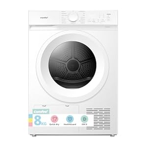 Comfee-Waermepumpentrockner-8kg-Energieklasse-D-mit-Waermepumpentechnologie-UV-Licht-fuer-hygienische-Reinheit-Auffrischen-LED-DisplaySchnelltrocknenCD08EHP05WWeiss-Energieklasse-D