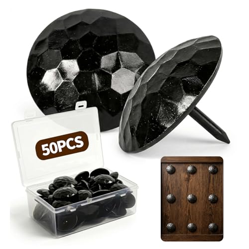 50 Pcs 1.5 Inch Black Clavos Decorative Nails - Iron