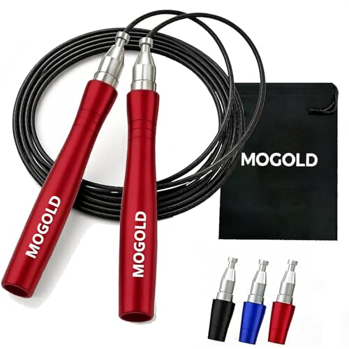 「MOGOLD T08 スピード縄跳び｜滑らか回転で脂肪燃焼効率UP｜フィットネス愛好家の必須アイテム」