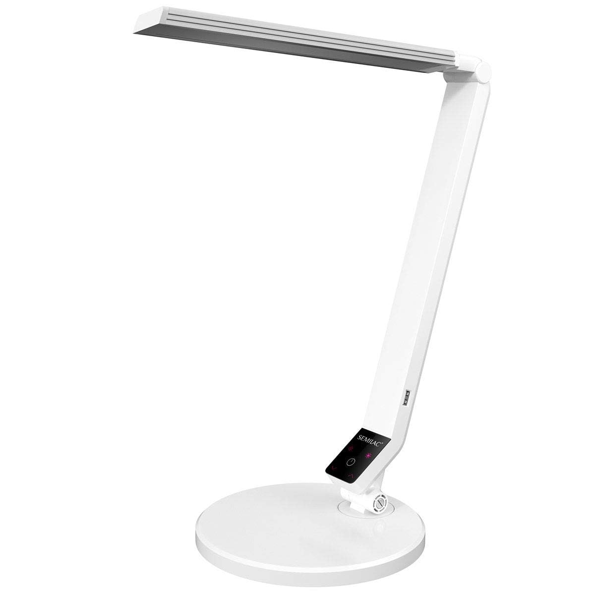 Semilac LED Nail Lamp 9W White – UV/LED Gel Polish Curing Light for Manicure and Pedicure, Compact Desk Table Lamp for Nails