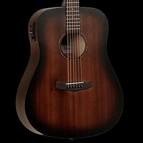 Tanglewood – Guitare électro-acoustique Crossroads TWCR D E dreadnought – Finition tonneau de whisky éclaté satiné - Les Beatles, Paul McCartney, John Lennon, RIngo Starr, George Harrison Tanglewood - Guitare électro-acoustique Crossroads TWCR D E dreadnought - Finition tonneau de whisky éclaté satiné