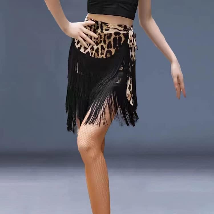 Women's Dance Skirts Ballroom Latin Dance Dress Tango Dance Skirt Apron Tassel Skirt Dance Practice Performance Hip Scarf - Image 2