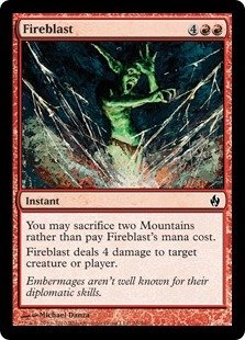 Magic The Gathering - Fireblast - Premium Deck Series Fire & Lightning - Foil