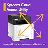 KYOCERA ECOSYS MA2101cwfx All-in-One Color Laser Printer (Print/Copy/Scan/Fax), 22 ppm, 1200 dpi, Wi-Fi Direct, 1GB Memory, 2.7 inch Color Touch Screen Control Panel