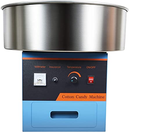 HighEquip Commercial Cotton Candy Machine, Electric Candy Floss Maker, 20.5 inch, 1030W, Cotton Candy Maker for Family and Various Party, Blue HighEquip Commercial Cotton Candy Machine, Electric Candy Floss Maker, 20.5 inch, 1030W, Cotton Candy Maker for Family and Various Party, Blue