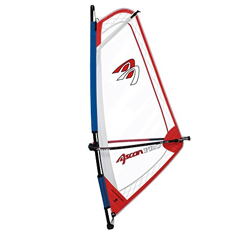 Ascan Pro Rigg Rot Kinder- Jugend- Damen Windsurfsegel komplett Segel + Mast + Gabel surfshop24 (4.0)