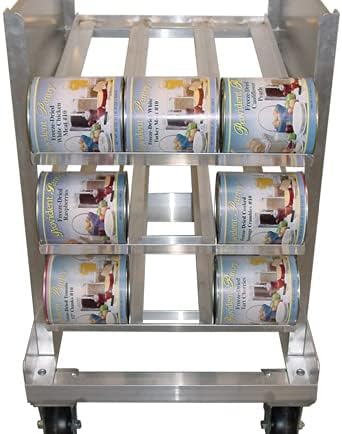 CR054C-36 Mobile Half Size Can Racks44; 36 x 25 x 36 in.