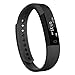 TOOBUR Fitness Tracker Watch, Slim Activity Tracker with Pedometer Calories Track and Sleep Monitor,Smart Wristband for Kids Women Men (Black)