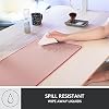 Logitech Desk Mat - Studio Series, Multifunctional Large Desk Pad, Extended Mouse Mat, Office Desk Protector with Anti-Slip Base, Spill-Resistant Durable Design, in Darker Rose